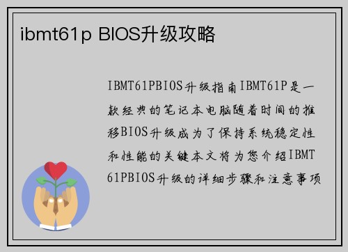 ibmt61p BIOS升级攻略